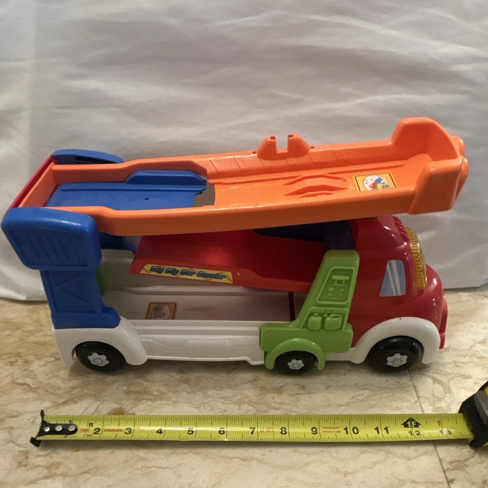 VTech Toy Vehicle Car Carrier Truck w/ Orange Ramp, Lights & Sounds